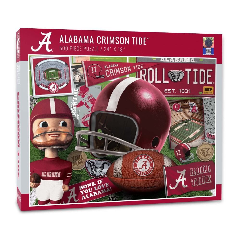 Photos - Jigsaw Puzzle / Mosaic YouTheFan NcAA Alabama crimson Tide Retro Series Puzzle - 500 Pieces B081DLQ5JR
