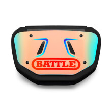 Battle Schillernde Chrom-Fu?ball-R?ckenplatte ? Erwachsene