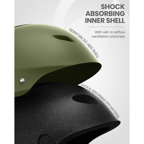 OutdoorMaster Kelvin Casco da sci - Casco da snowboard per uomo, donna e ragazzo Verde M 2