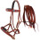 CHALLENGER Cavallo Western Inglese Cuoio Perline Senza Morso Sidepull Bridl 1