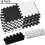 DEAYOU 16 Πλακίδια Μαλακής Εύκαμπτης Foam, EVA, 12" x 12", Μαύρο και Άσπρο 4
