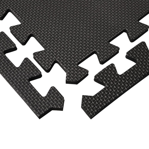 DEAYOU 16 Πλακίδια Μαλακής Εύκαμπτης Foam, EVA, 12" x 12", Μαύρο και Άσπρο 2