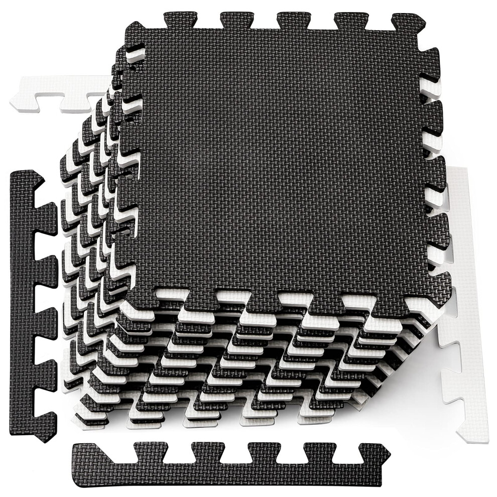 Deayou 16 Fliesen Schaumstoffmatte Eva-Schaumstoffmatte Weiche Trainingsmatten F?R Fitness-image