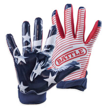 Guantes de Fútbol Battle Sports USA Doom 1.0 Wide Receiver - Ultra Grip - Adulto Pequeño
