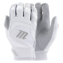 MARUCCI 2021 Luvas de rebatidas de assinatura adultas. Adulto branco/branco grande