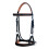 CHALLENGER Ιππασίας Δερμάτινο Σαπούνι Tan Padded Bitless Sidepull Bridle Reins 77RS33TN-F 2