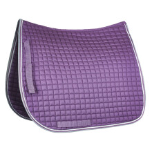 Horze Adepto acolchoado sela sela sela plataforma de sela para cavalos com acabamento em dois tons - roxo de grama negra - cavalo