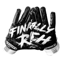 Battle Sports Finally Rich 2.0 Wide Receiver Football Gloves - Ultra Grip Gloves - Adult X-Large