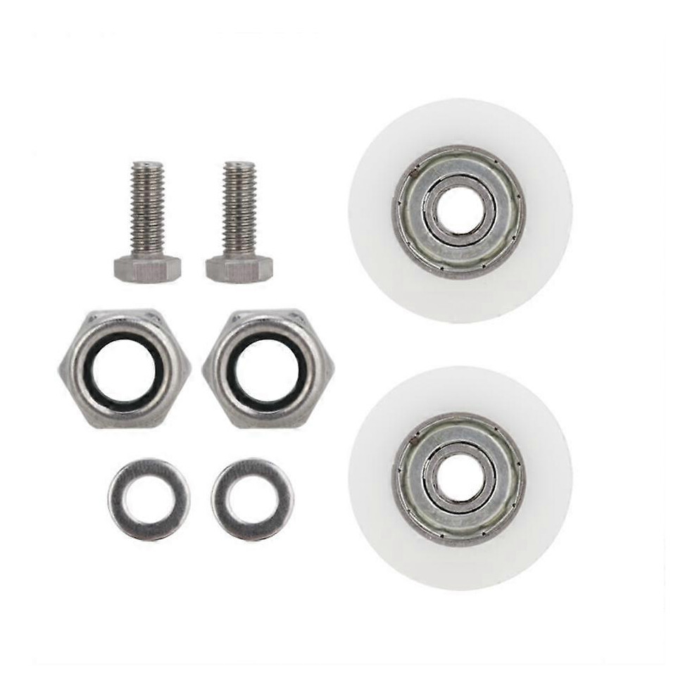Kit de Roues de Remplacement 30mm pour Porte de Serre - Jardinage ExtÃrieur, Roue Ã  Roulette pour Fleurs et LÃgumes