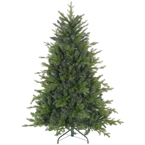 Homcom HOMCOM 5 Ft Artificial Christmas Tree with Metal Base, Hinged Branches