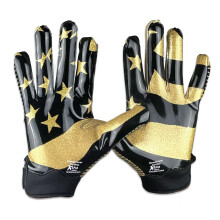 Battle Sports USA Glitter Doom 1.0 Wide Receiver Football Gloves - Adult and Youth Football Gloves - Ultra Grip Gloves