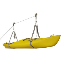 RAD Sportz - Paranco per kayak - Sistema di pulegge sopraelevate con capacit    di 125 libbre per canoe, biciclette, scale e altro per soffitti fin