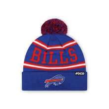 Bonnet ? pompon ray? avec logo NFL FOCO Buffalo Bills, couleur de l'?quipe