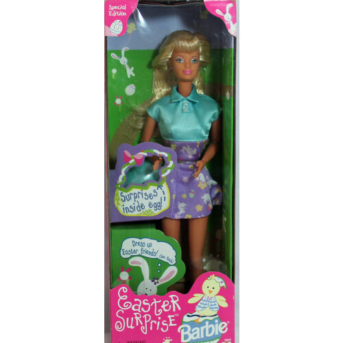 Mattel Barbie Doll Easter Surprise Special Edition Comes with Easter Egg with Surprises Inside