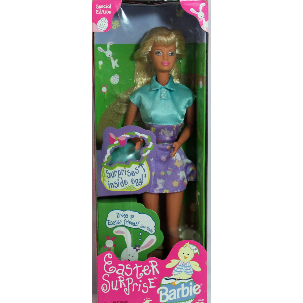 Mattel Barbie Doll Easter Surprise Special Edition Comes With Easter Egg With Surprises Inside
