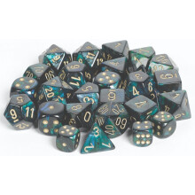 Jeux de d?s Chessex d6 : Scarab Jade avec or - D? ? six faces 12 mm (36) Bloc de d?s