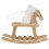 Cheval ? bascule en ch?ne pour maison de poup?es Classics 1