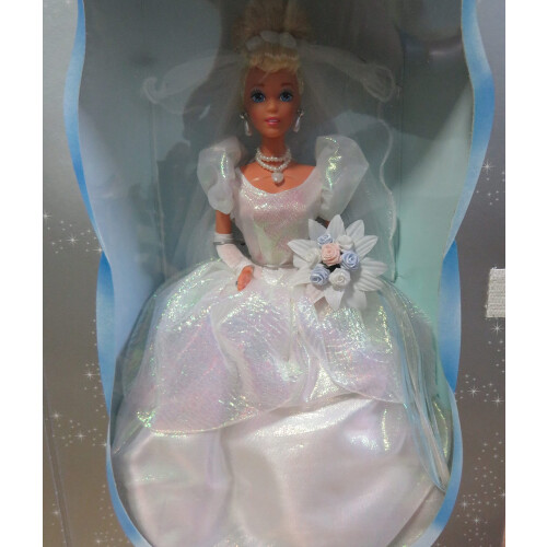 Mattel Disney Wedding Cinderella Barbie 1995 45th Anniversary 1
