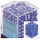 Skins Chessex Ζαριά D6: Αδιαφανές Μπλε με Λευκό - 12Mm Εξαμελές Ζάρι (36) Μπλοκ Ζαριών 1