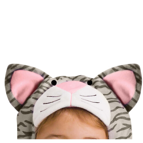 Fun World Grey Stripe Kitten spdbarnsdrkt liten 2
