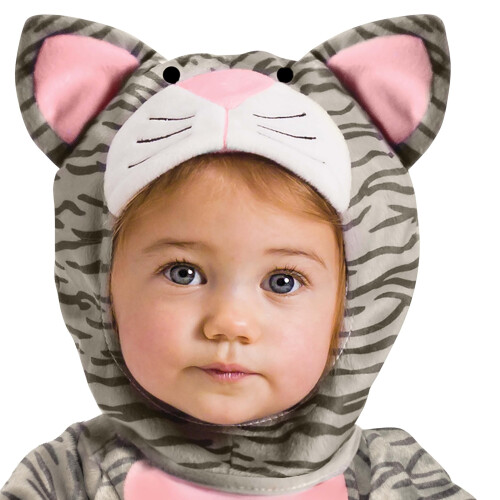 Fun World Grey Stripe Kitten spdbarnsdrkt liten 1