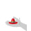 Sombrero de plastic asortat - 2 1/2 """" multicolor - 8 buc. 4