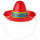 Sombrero de plastic asortat - 2 1/2 """" multicolor - 8 buc. 2
