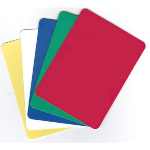 Juego de 5 Cartas de Corte de Plástico (Colores Variados)
