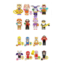 (16pcs-A) 16Pcs Sonic The Hedgehog Minifigure Kid Toy Gift