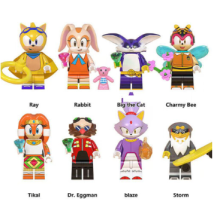 (8pcs-B) 16Pcs Sonic The Hedgehog Minifigure Kid Toy Gift