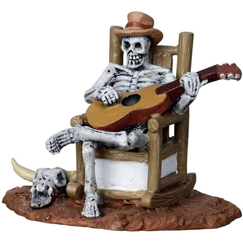 Scheletro Che Suona La Chitarra - Rocking Chair Skeleton-image
