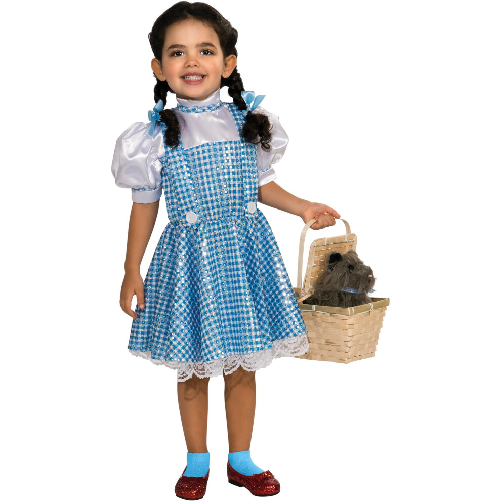 Robe de costume ? paillettes Dorothy Magicien d'Oz pour fille Rubies Small