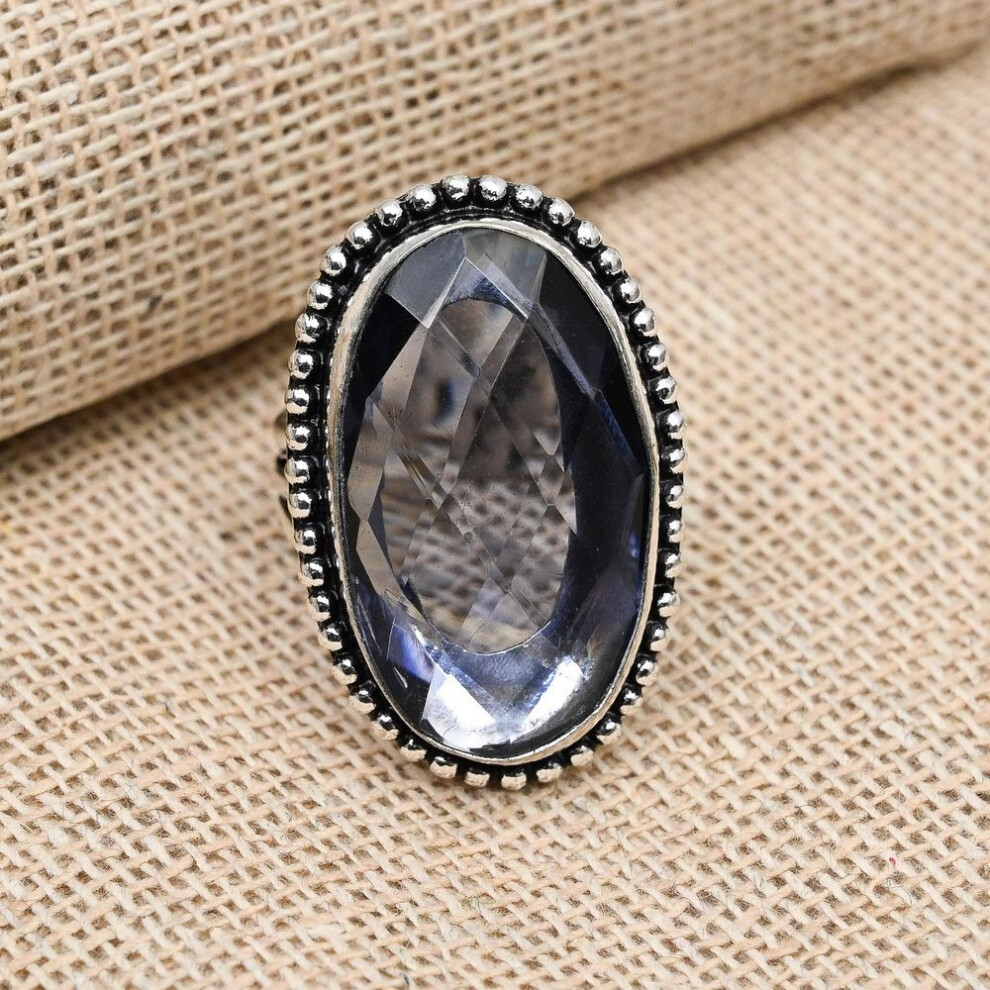 (purple, 12) Tanzanite Precious Gemstone Jewelry Handmade 925 Sterling Silver Jewelry Ring For Her