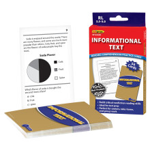 Cartes de pratique de compréhension en lecture, texte informatif, niveau bleu (EP63438) Moyen