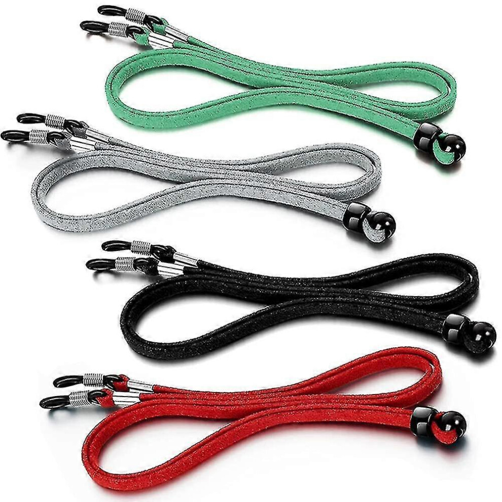 4pcs Glasses Strap Chain,adjustable Sunglasses Holder Strap Eyewear Retainer,glasses Rope for Sports