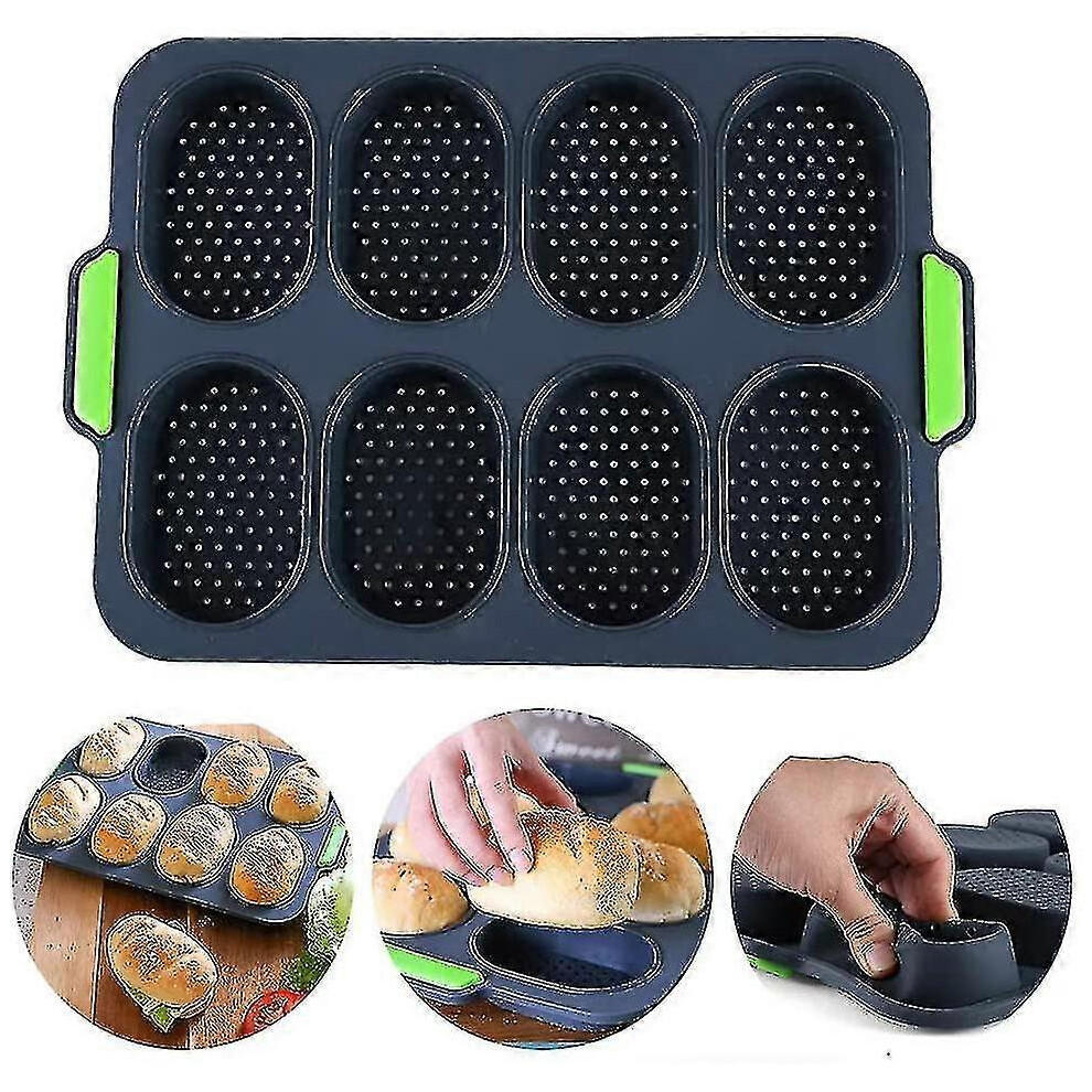 Baguette Baking Tray, Silicone Bread Mould Baking Tray Non Stick