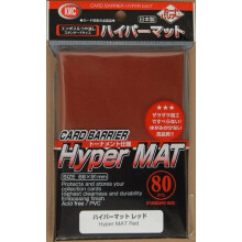 KMC Hyper Matte Sleeves (confezione da 80) Rosso