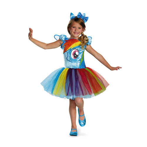 Hasbro's My Little Pony Rainbow Dash Tutu Prestige Mdchenkostm Medium/7-8