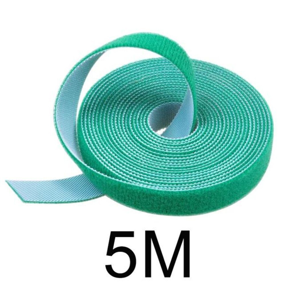 (green, 5m) 1m 5m Fishing Rod Tie Holders Straps Belts Suspenders Fastener Hook Loop Cable C