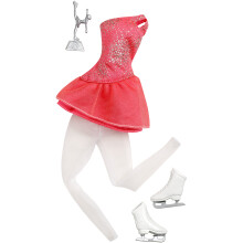 Vestido de moda Barbie - patinador de gelo