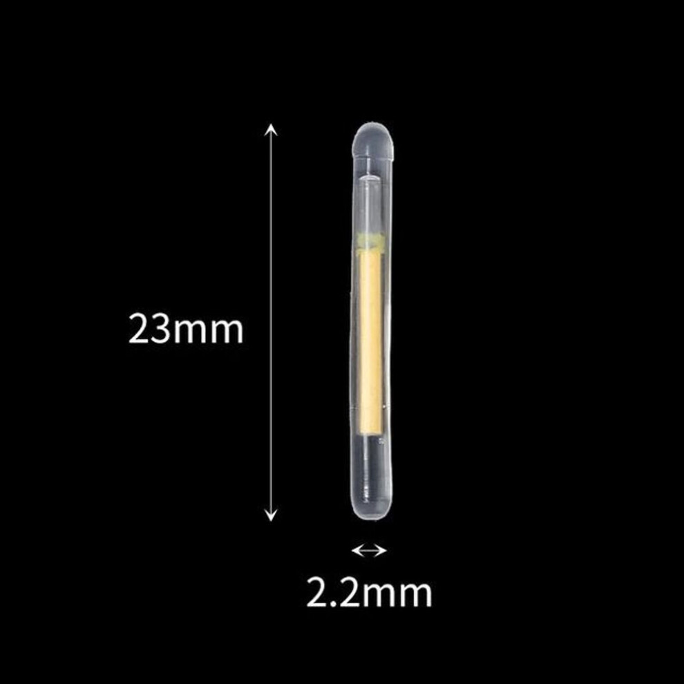 (23*2.2mm) 50pcs/lot 2.2-4.5mm Light Night Fishing Float Rod Lights Dark Glow Stick Fishing