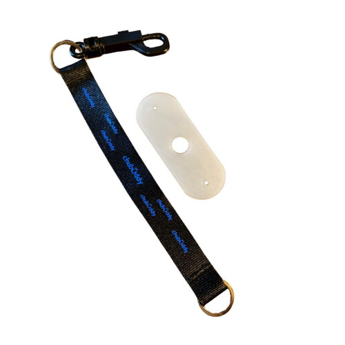 Holder de Chewy-Black-Black Tether e cinta natural