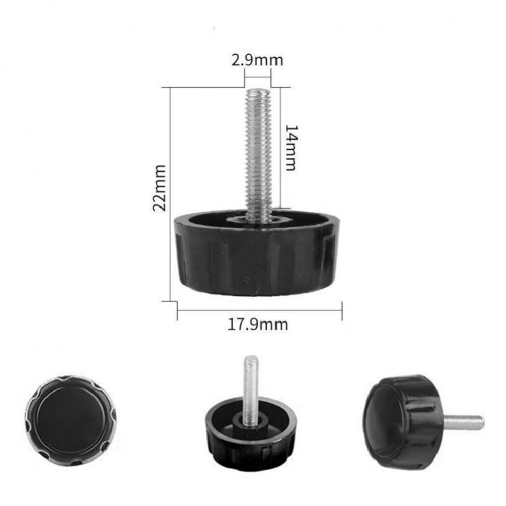 5pcs Plastic Universal Fishing Reel Handle Screw Caps For Spinning Reel Crank Power Foldable Handle