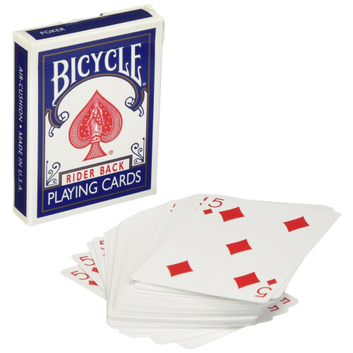 MMS Assorted Blue Back Bicycle One Way Force Deck (verschiedene Werte)