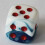 Skins Chessex Dice D6 Σετ: Gemini Αστρικό Μπλε/Λευκό/Κόκκινο - 12Mm 6 Πλευρικός Ζάρι (36) Πακέτο Ζαριών 3