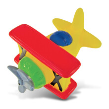 Puzzled Dollibu Bi Plane Bath Buddy Squirter - plutitor BI -PLAN PLANE BAIRE JOY FUN FUN Apa Squirting Bathtime pentru copii mici jucarie de tran