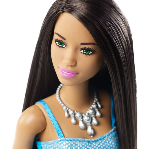 Barbie Boneca de brilho da Barbie Afro -Americana 1