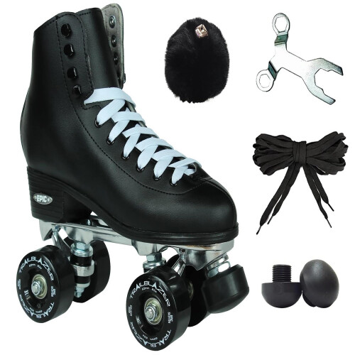 Epic Skates Classic Quad Roller Skates Størrelse 10 Sort 2