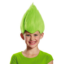 Perruque enfant verte loufoque, taille unique