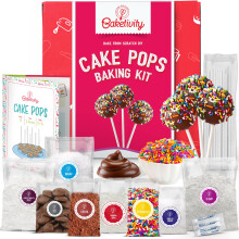 Baketivity DIY Cake Pop Kit για Παιδιά - Προμετρημένα Υλικά, Εφόδια Διακόσμησης